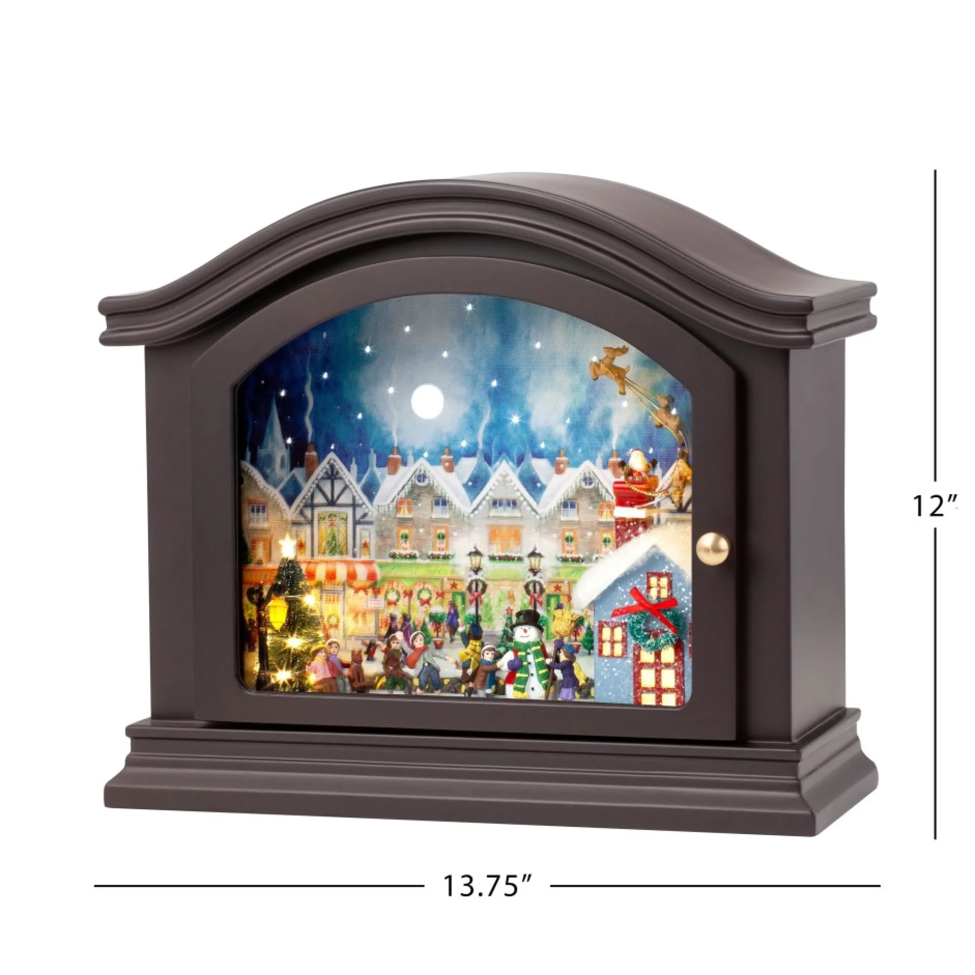 Mr. Christmas Music Boxes>12" Animated Mantel Music Box