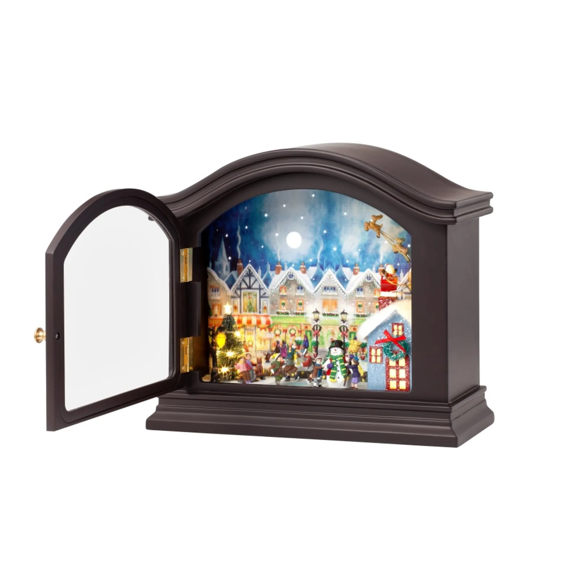 Mr. Christmas Music Boxes>12" Animated Mantel Music Box
