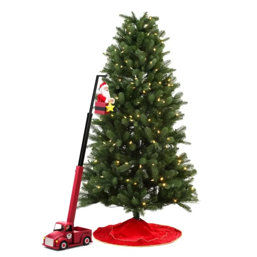 Mr. Christmas Musical Decor>43" Animated North Pole Lighting Crew - White Santa
