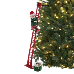 Mr. Christmas Super Climbers>43" Animated Super Climbing White Elf