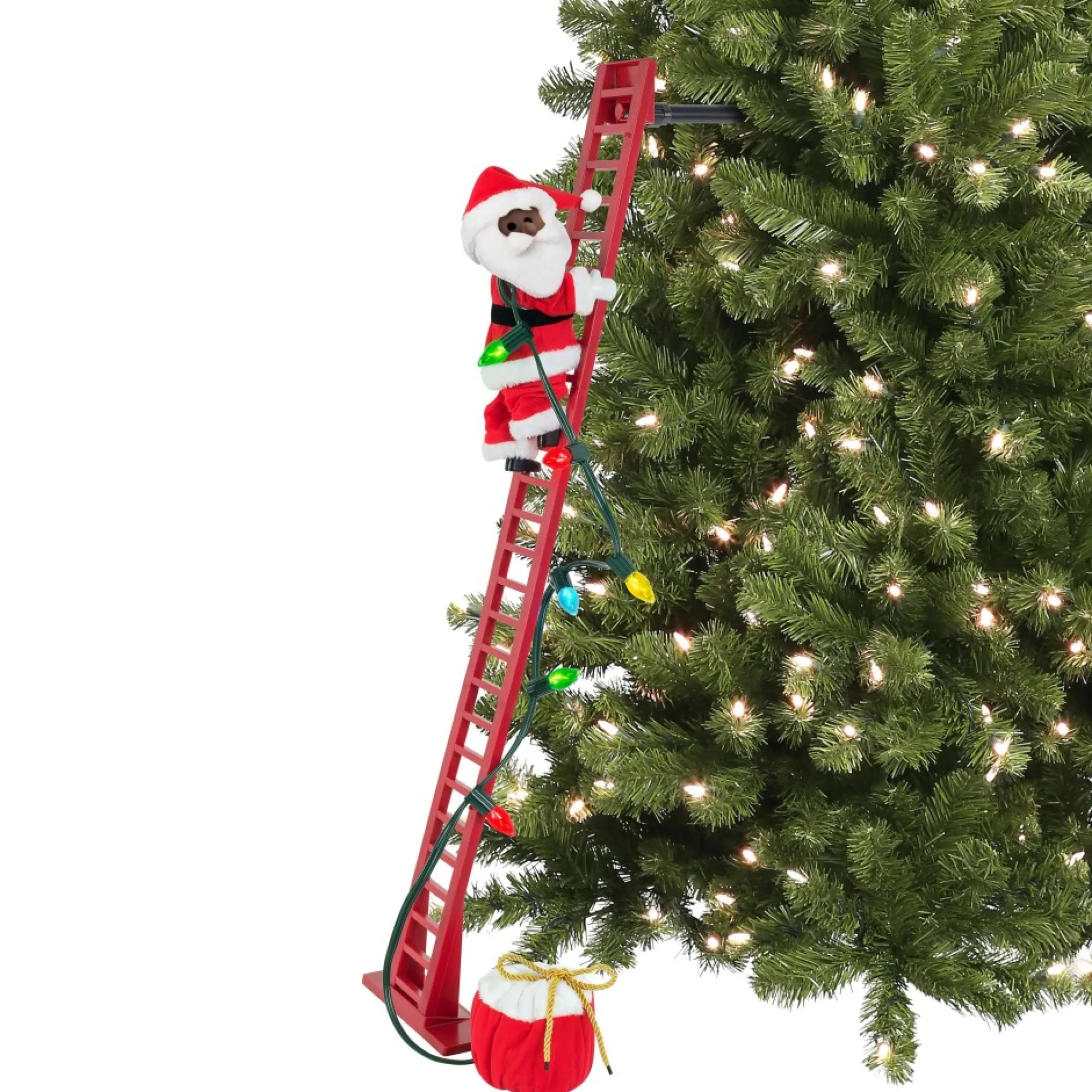 Mr. Christmas Super Climbers>43" Animated Super Climbing Black Santa