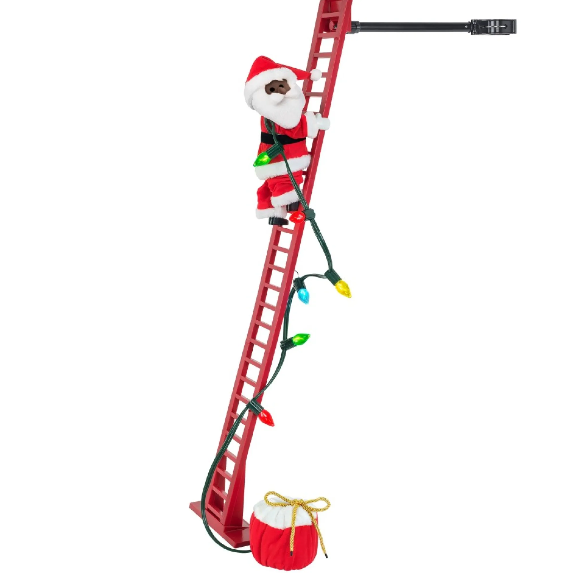 Mr. Christmas Super Climbers>43" Animated Super Climbing Black Santa