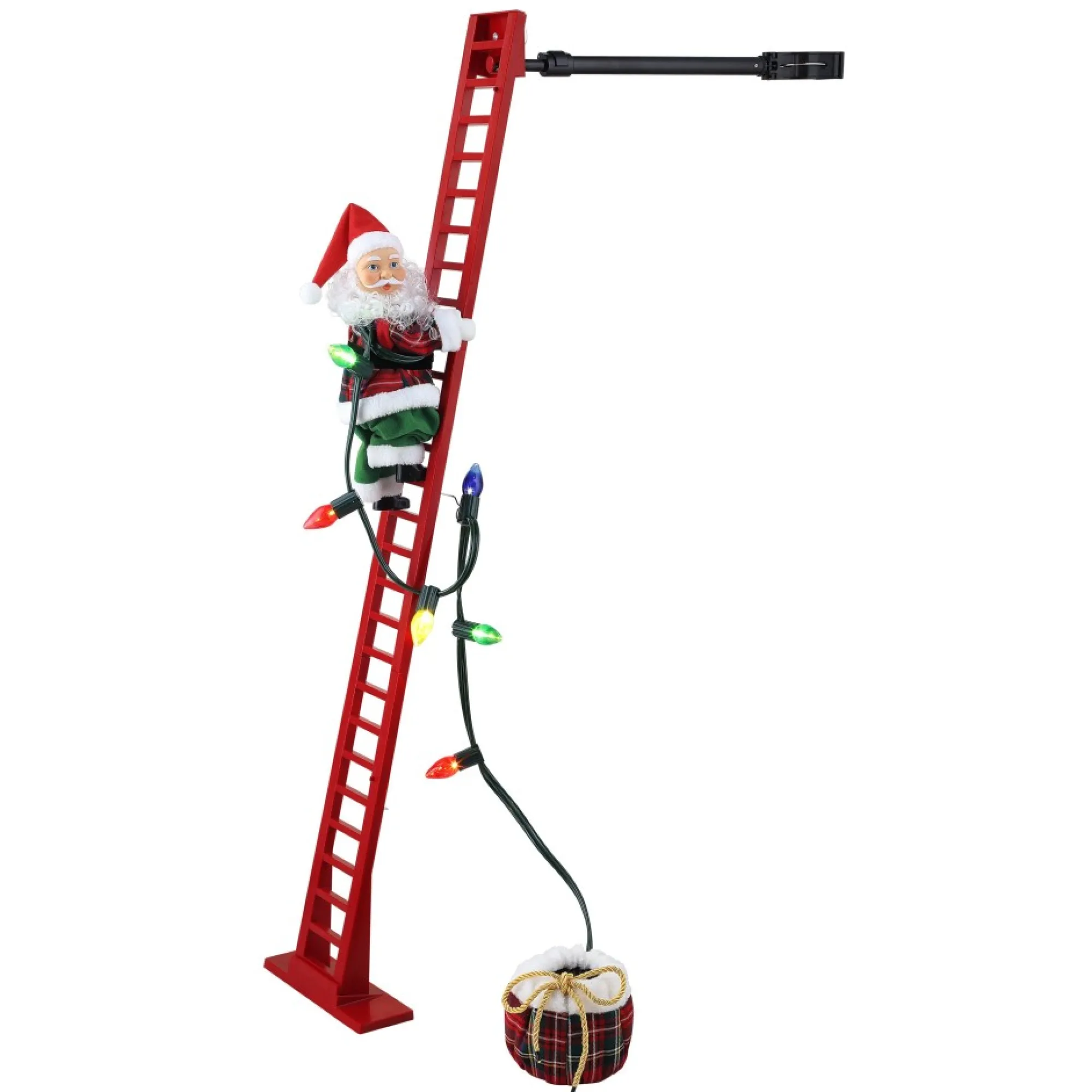 Mr. Christmas Super Climbers>43" Animated Super Climbing Plaid Santa