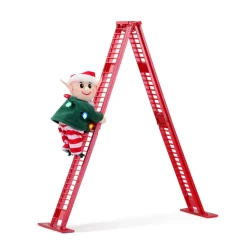 Mr. Christmas Climbers>17" Animated Tabletop Climbing Elf