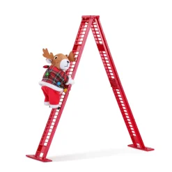 Mr. Christmas Climbers>17" Animated Tabletop Climbing Reindeer