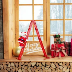 Mr. Christmas Climbers>17" Animated Tabletop Climbing Snowman
