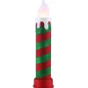 Mr. Christmas Blow Molds>24" Glittery Blow Mold Candle - Red & Green