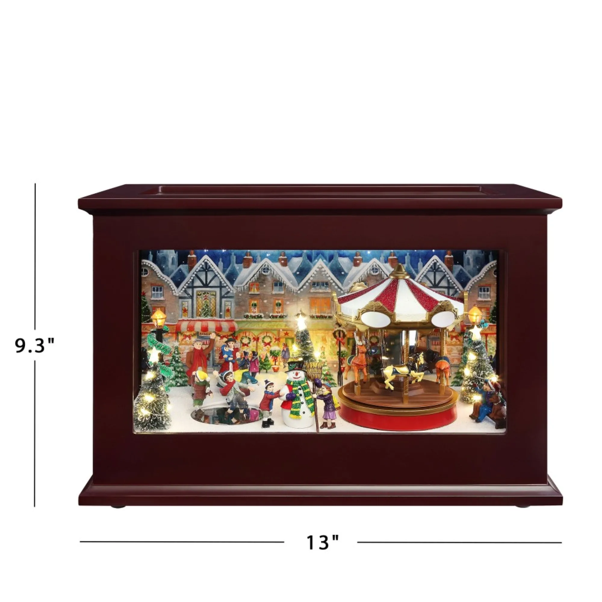Mr. Christmas Music Boxes>13" Heirloom Christmas Music Box