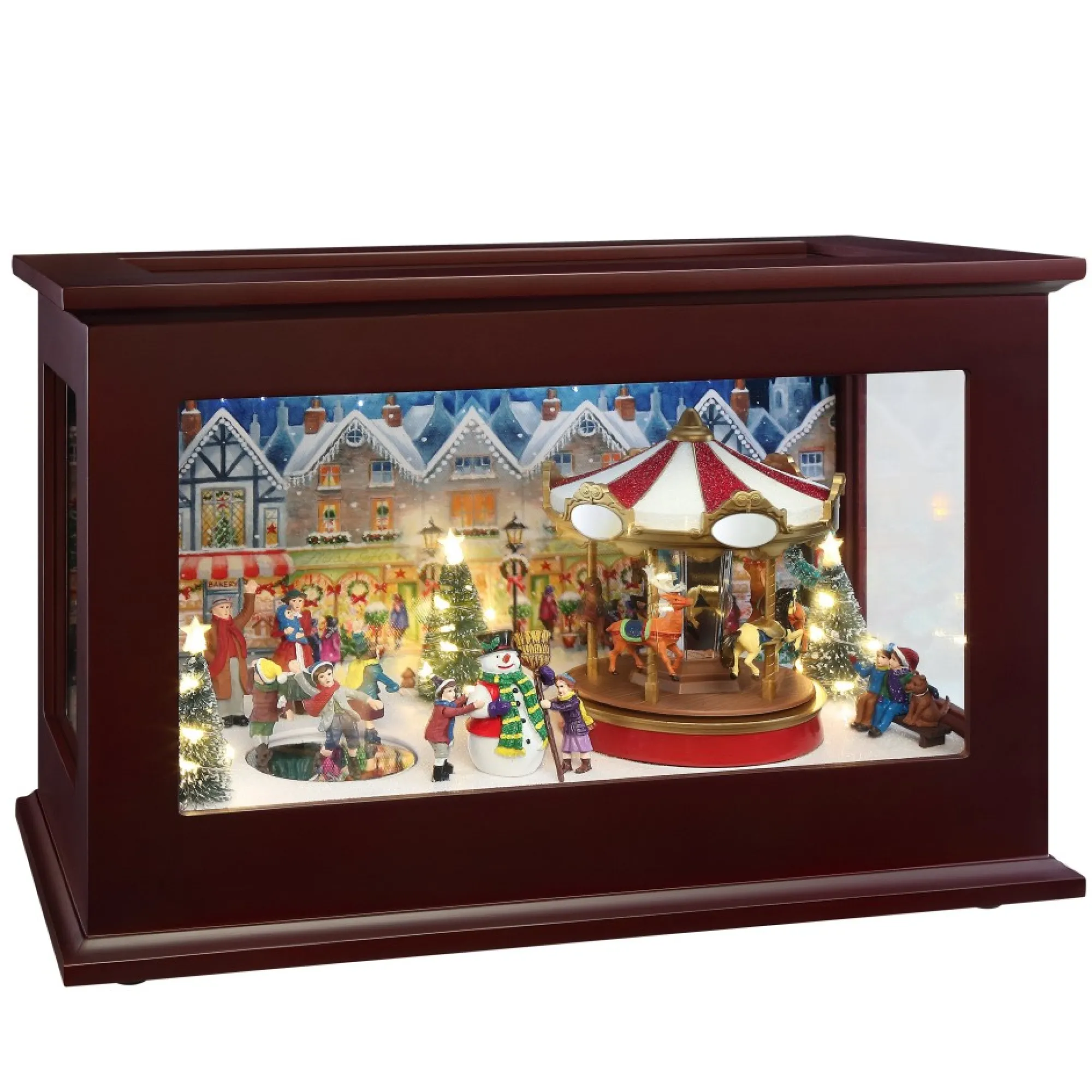 Mr. Christmas Music Boxes>13" Heirloom Christmas Music Box