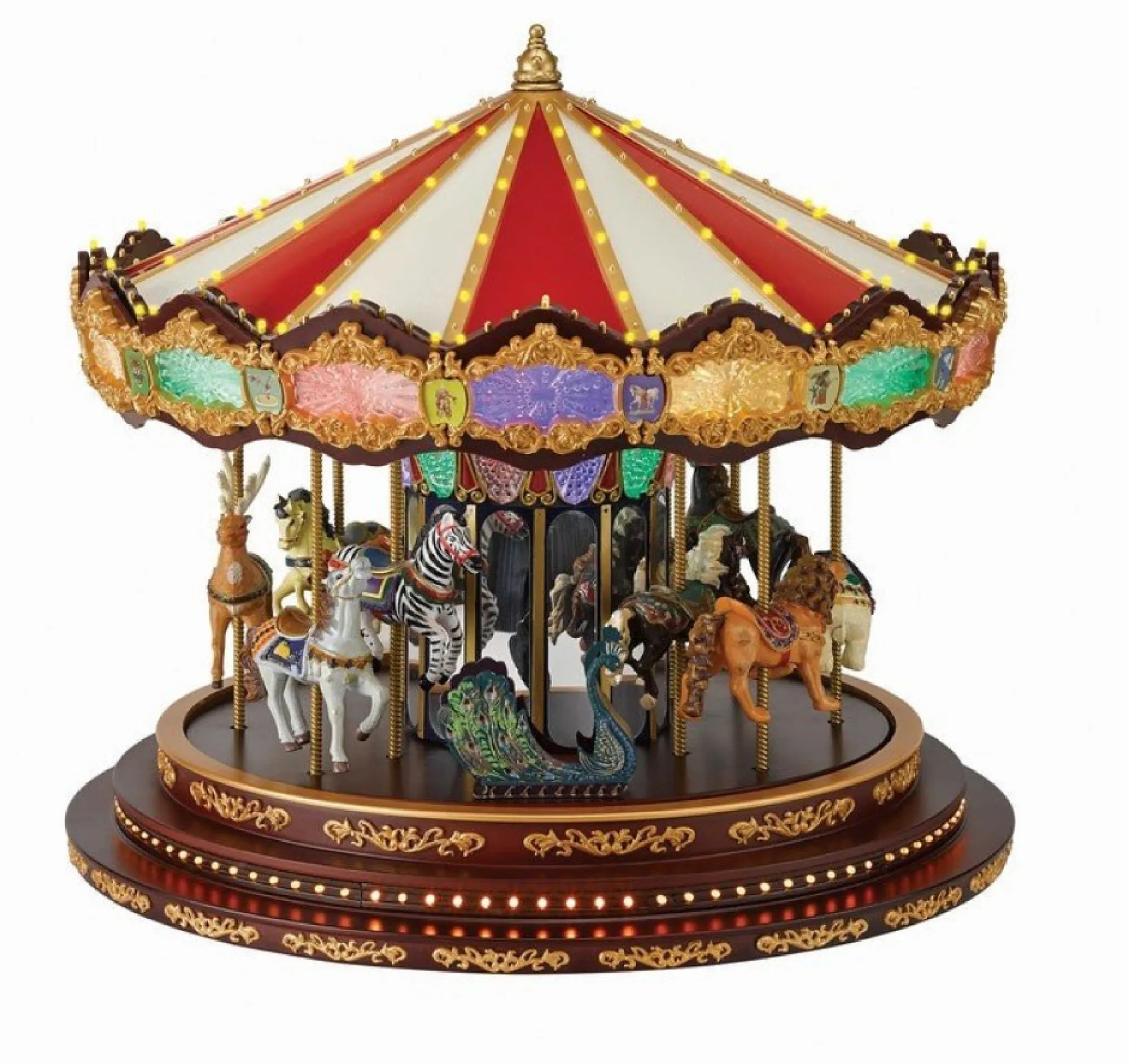 Mr. Christmas Carousels>15" Marquee Deluxe Carousel