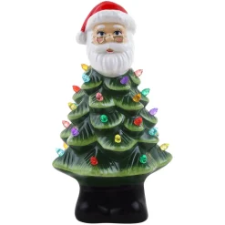 Mr. Christmas Character Trees>8.5" Nostalgic Ceramic Santa Tree