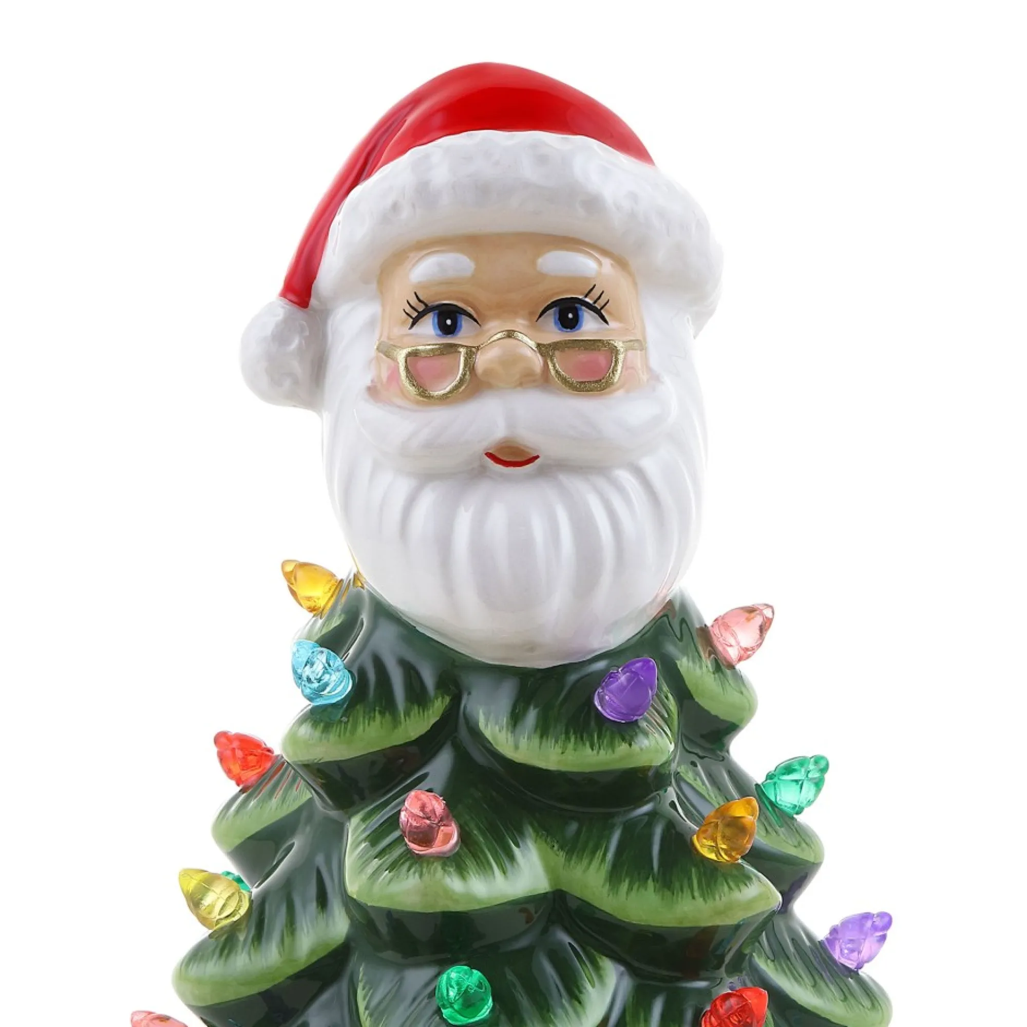 Mr. Christmas Character Trees>8.5" Nostalgic Ceramic Santa Tree