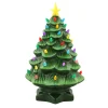 Mr. Christmas Green Ceramic Trees>14" Nostalgic Ceramic Tree - Green
