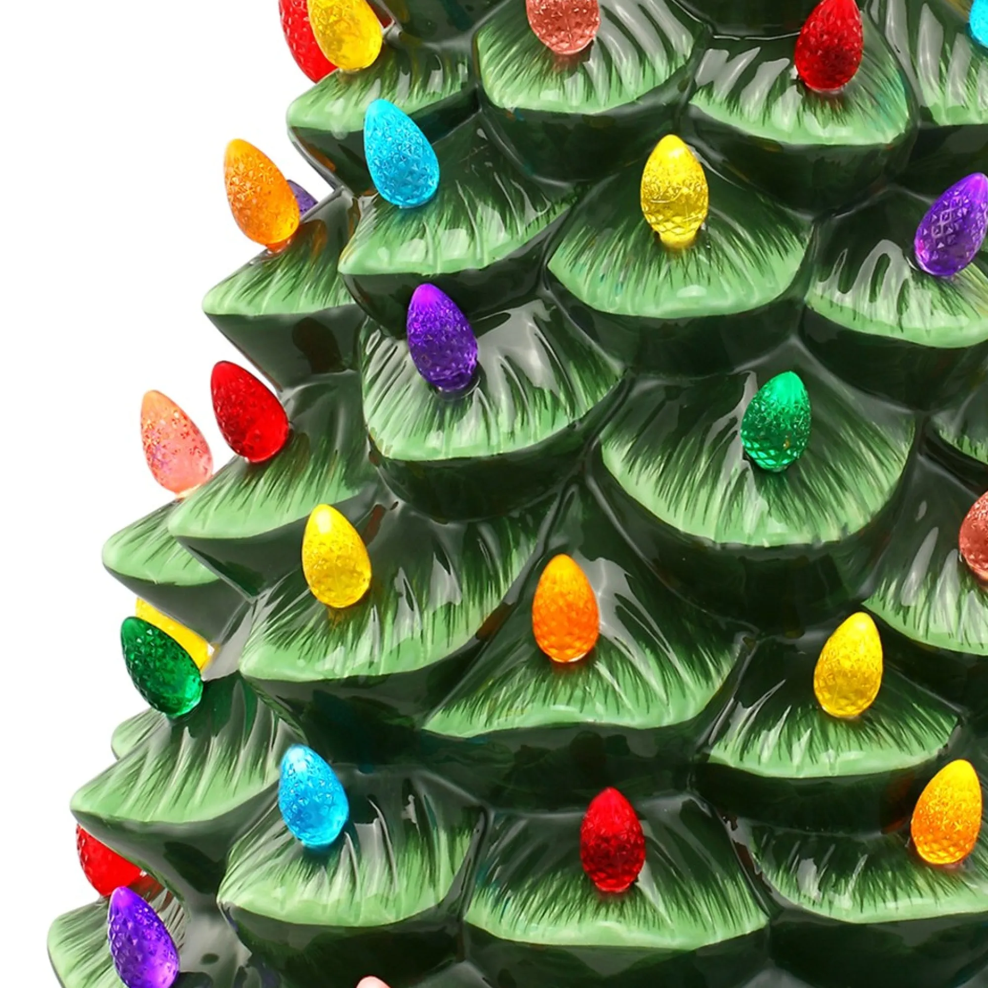Mr. Christmas Green Ceramic Trees>24" Nostalgic Ceramic Tree - Green