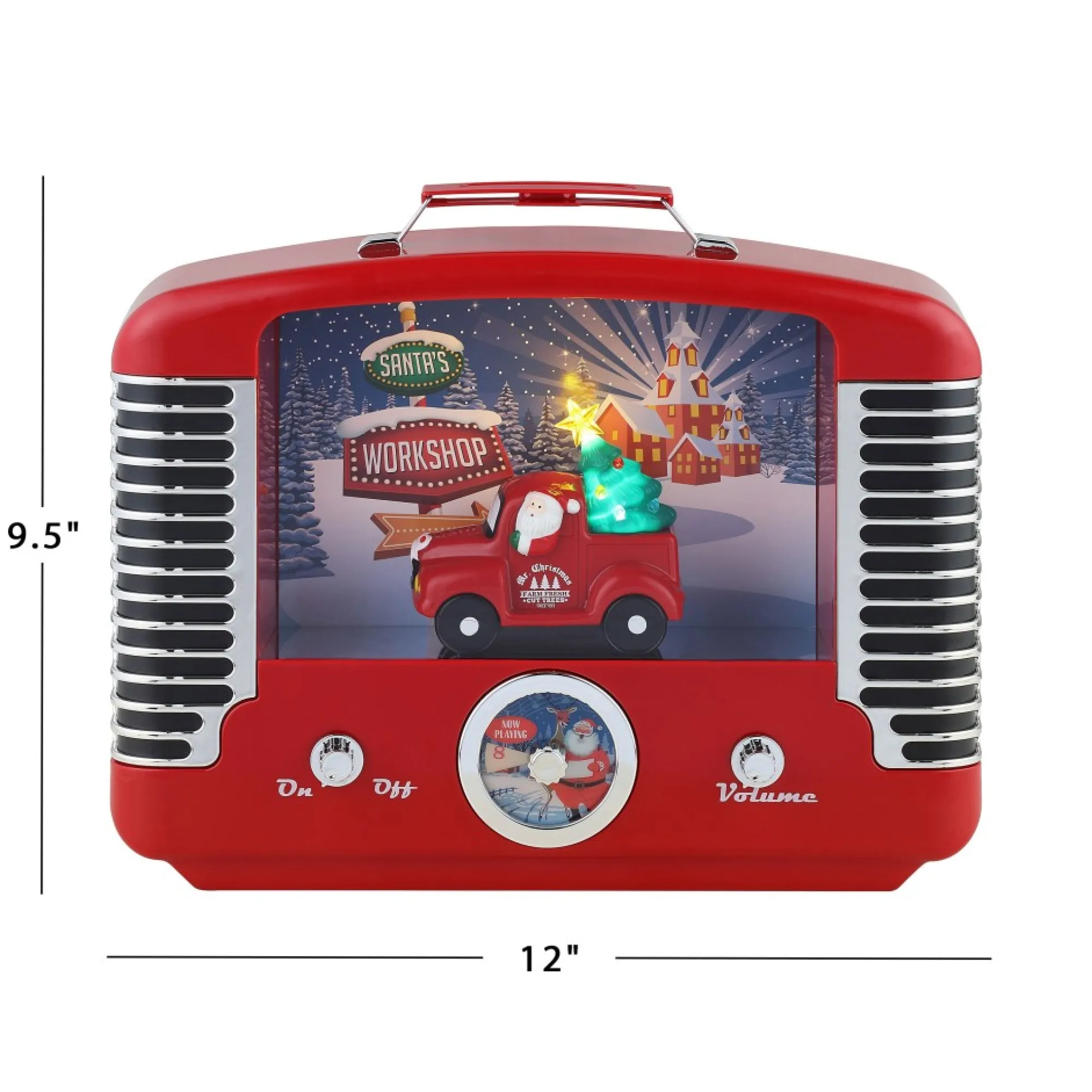 Mr. Christmas Musical Decor>12" Nostalgic Truck Radio