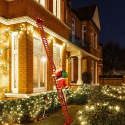 Mr. Christmas Musical Decor>10' Outdoor Animated Super Climbing Santa