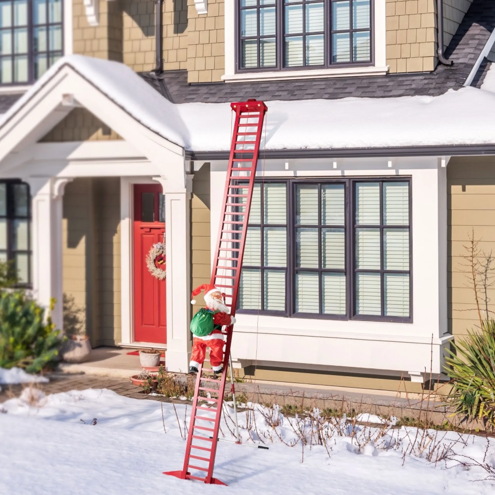 Mr. Christmas Musical Decor>10' Outdoor Animated Super Climbing Santa