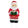 Mr. Christmas Signs>32.5" Outdoor Metal Santa Sign