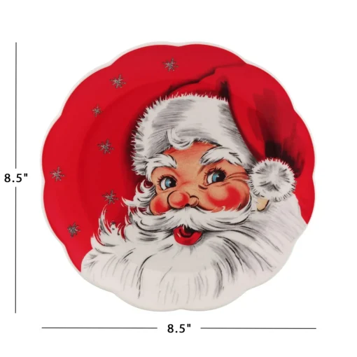 Mr. Christmas Plates & Platters>8.5" Set Of 4 Nostalgic Ceramic Plates