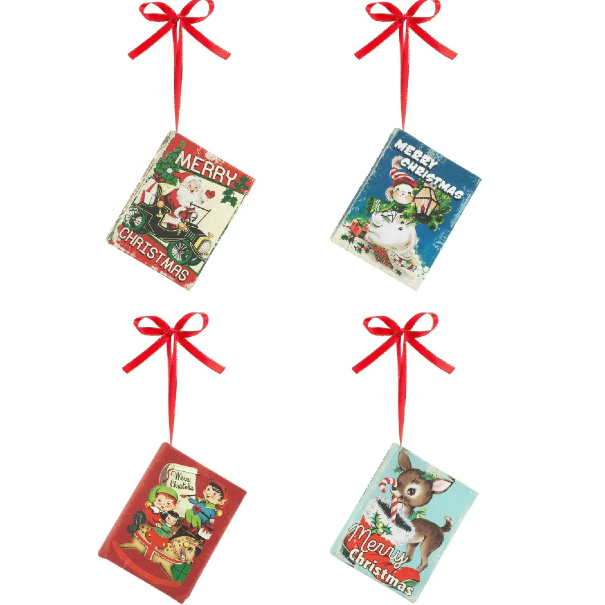 Mr. Christmas Ornaments>3.75" Set Of 4 Nostalgic Musical Songbooks