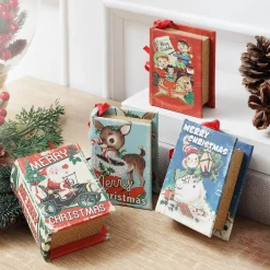 Mr. Christmas Ornaments>3.75" Set Of 4 Nostalgic Musical Songbooks