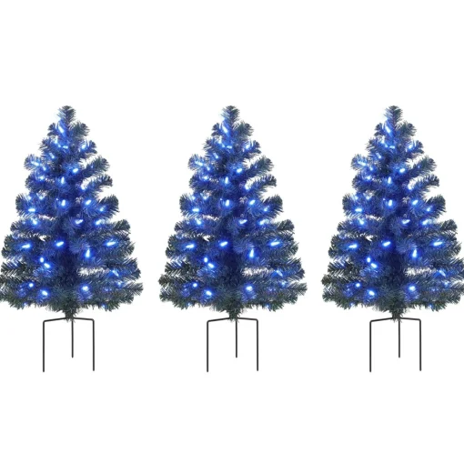 Mr. Christmas Pathway>Alexa Enabled Pathway Christmas Trees - Rgb Bulbs