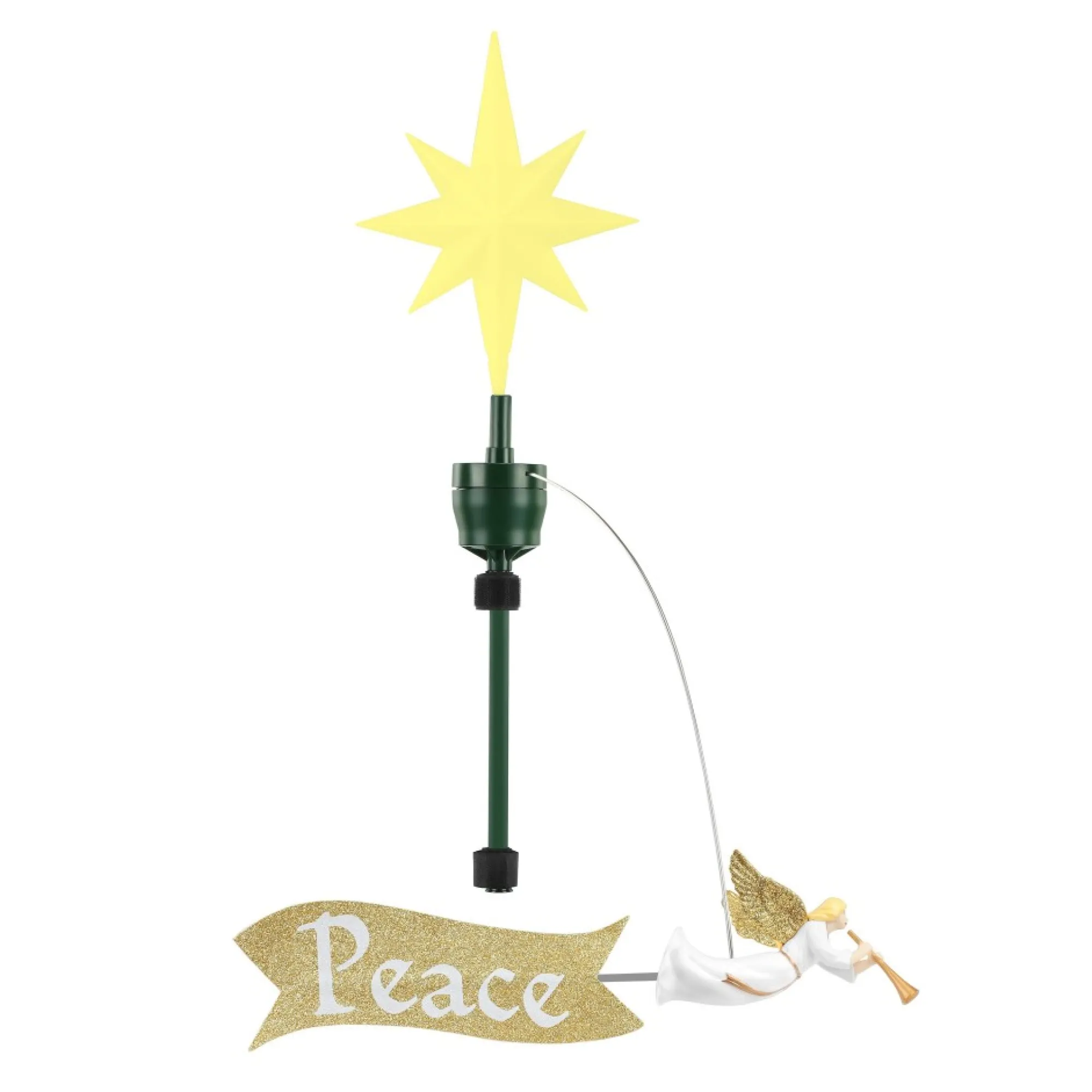 Mr. Christmas Tree Toppers>Animated Angel Tree Topper With Banner
