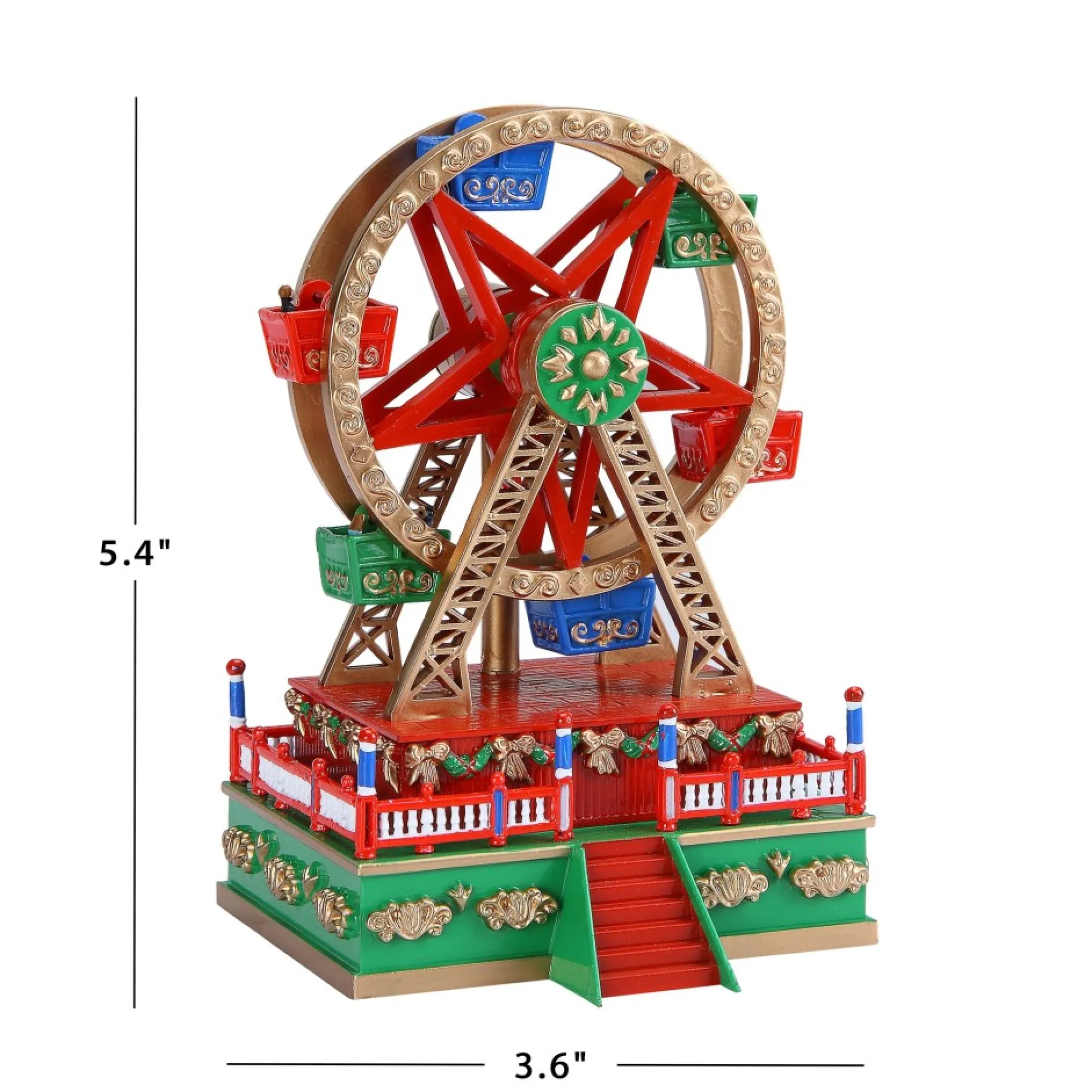 Mr. Christmas Music Boxes>Mini Carnival Music Box - Ferris Wheel