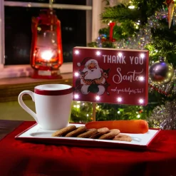 Mr. Christmas Plates & Platters>Night Before Christmas Milk And Cookies Serving Set