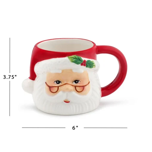 Mr. Christmas Mugs>16Oz Nostalgic Ceramic Santa Mug