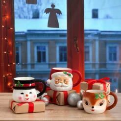 Mr. Christmas Mugs>16Oz Nostalgic Ceramic Snowman Mug